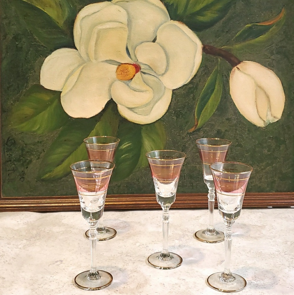 Small wine glasses